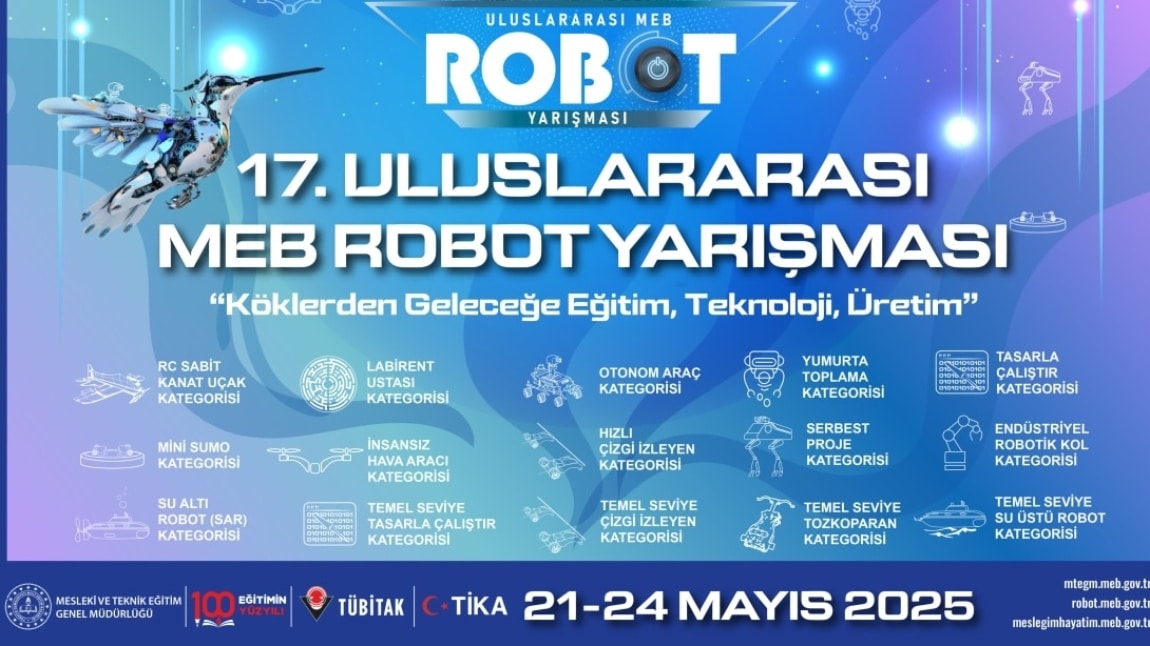 17. Uluslararası MEB Robot Yarışması Başlıyor....